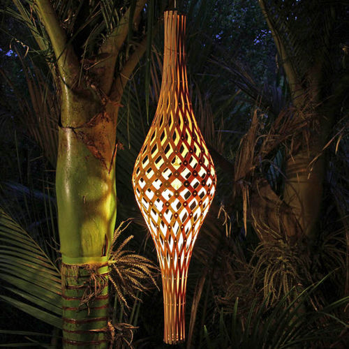 Подвесная лампа - NĪKAU - David Trubridge Design - из бамбука / из фанеры / современная
