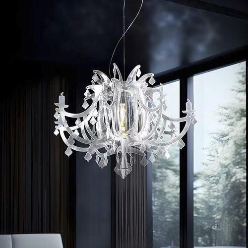 Стилизованная люстра - GINETTA - Slamp - из металла / из поликарбоната / из Opalflex®