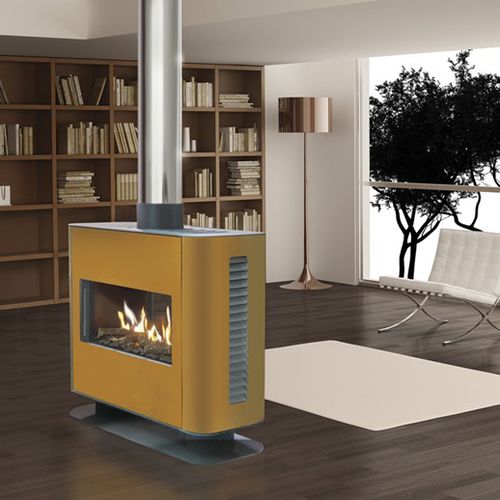 Газовая закрытая топка - VENEZIA 90 FURNITURE - ITALKERO - с 1 поверхностью / двусторонняя / центральная