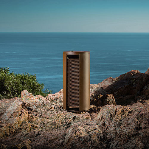 Общественный мусорный контейнер - MONSIEUR - CYRIA | Mobilier Urbain - из гальванизированной стали / из стали / из нержавеющей стали
