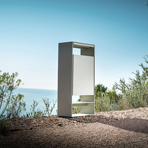 Общественный мусорный контейнер - EUDALD - CYRIA | Mobilier Urbain - из гальванизированной стали / из стали / из нержавеющей стали