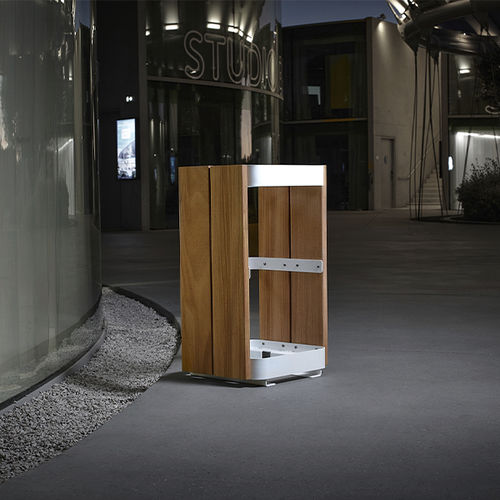 Общественный мусорный контейнер - KAISEKI - CYRIA | Mobilier Urbain - из гальванизированной стали / из стали / из нержавеющей стали