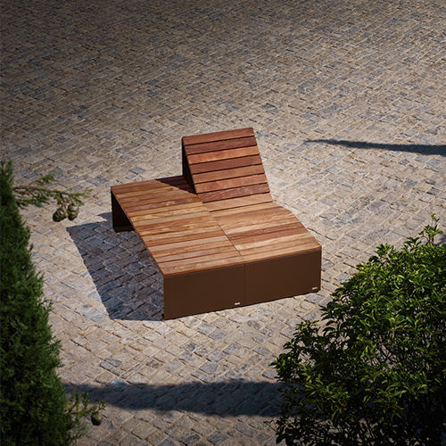 Современный складной стул - ABSOLUT CARPET - CYRIA | Mobilier Urbain - из дерева / из стали / для наружного применения