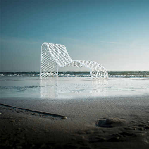Современный складной стул - ELINIUM - CYRIA | Mobilier Urbain - не определено / из стали / из стали, покрытой порошком