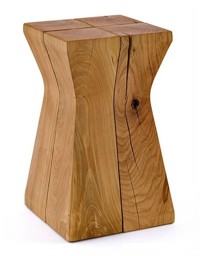 Современный табурет - BRANCU_SI CHERRY - Woodloops - из дерева / с центральной опорой