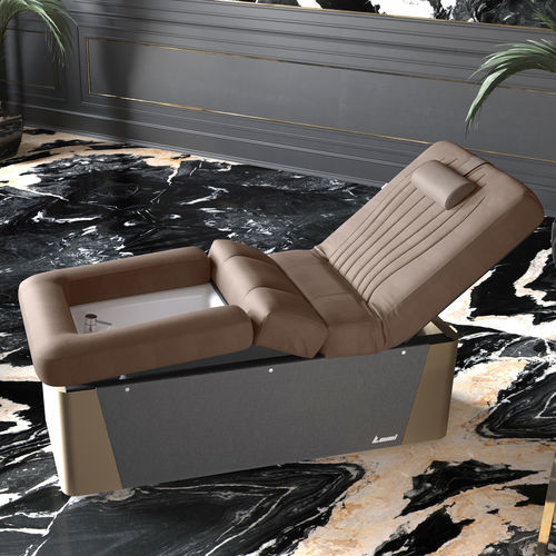 Кресло для спа-педикюра из кожи - Amalfi - Lemi BEAUTY & SPA - с опорой для ступней / с подголовником / обитое