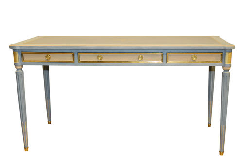 Рабочий стол в стиле Людовика XVI - LACROIX - Balcaen - из дерева / из кожи / 4 ножки