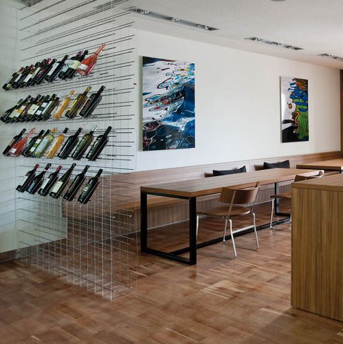 Стеллаж для винных бутылок - ESIGO WINE BAR 01 - ESIGO - ширма / от пола до потолка / современный
