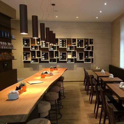 Стеллаж для винных бутылок - ESIGO WINE BAR 02 - ESIGO - настенный / модульный / современный