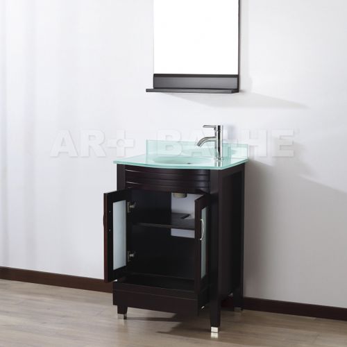 Напольная тумба под умывальник - ALBA 24  - artbathe - из дерева / из стекла / классическая