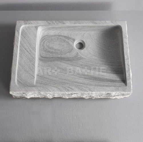 Настольная раковина - AYANI  - artbathe - из натурального камня / прямоугольная / современная