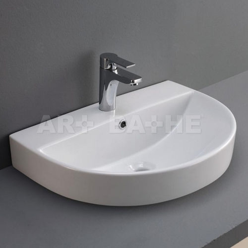 Настольная раковина - SORIA - artbathe - из керамики / в форме D / современная