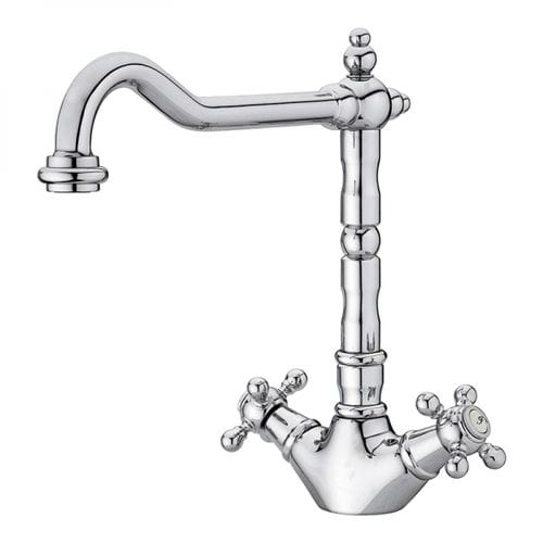 Настольный двухрычажный смеситель - 235700/51831510 - GRB MIXERS - из хромированного металла / для кухни / 1 отверстие