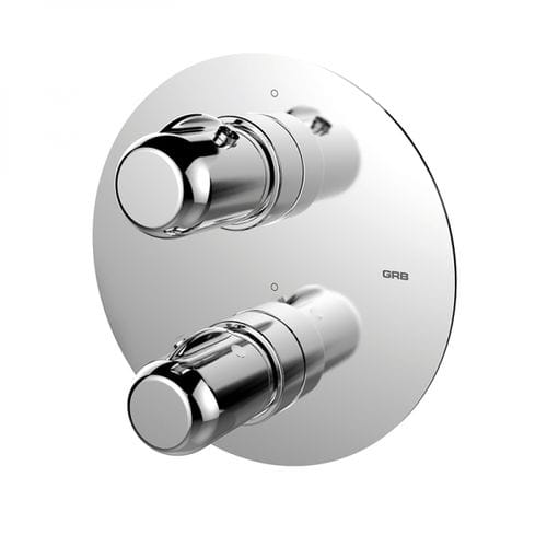 Двухрычажный смеситель для душа - 35130350 - GRB MIXERS - встраиваемый / термостатический / из хромированного металла
