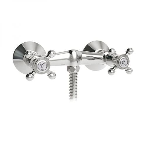 Двухрычажный смеситель для душа - 231190 - GRB MIXERS - настенный / из хромированного металла / из латуни