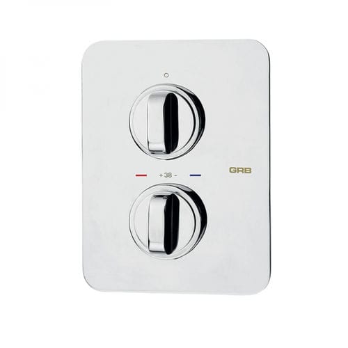 Двухрычажный смеситель для душа - 145100 - GRB MIXERS - встраиваемый / термостатический / из хромированного металла