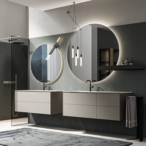 Встраиваемая раковина - BOREALE - Agorà Group - из Corian® / из стекла / со встроенной столешницей