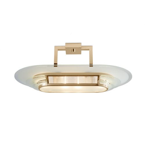 Классический потолочный светильник - NIZZA II GOLD - Art Deco Schneider - эллиптический / из полированной латуни / LED