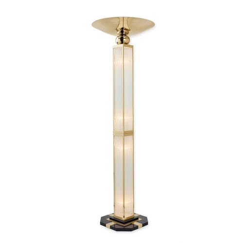 Напольная лампа - GRENOBLE GOLD - Art Deco Schneider - из стекла / ар-деко / проводная