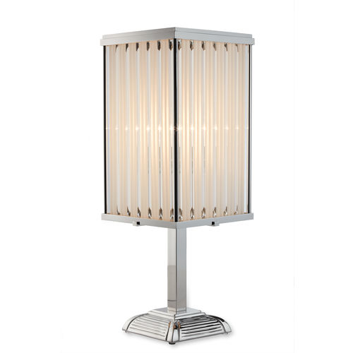 Настольная лампа - KARREE ART.B24 - Art Deco Schneider - из никелевой латуни / из стекла / ар-деко