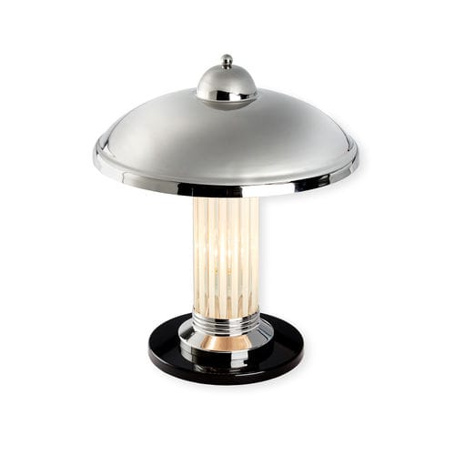 Настольная лампа - LIMOGES ART.11 - Art Deco Schneider - из никелевой латуни / из хромированной латуни / ар-деко