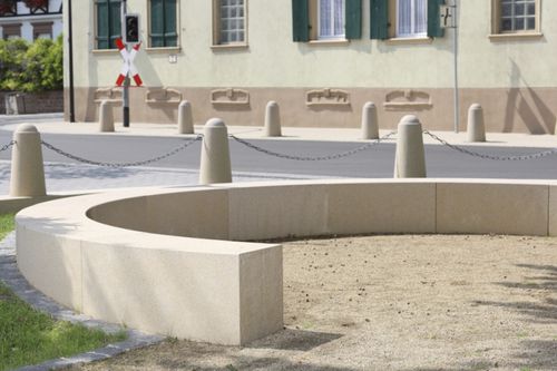 Современная скамейка для сада - Kronimus AG Betonsteinwerke - из бетона