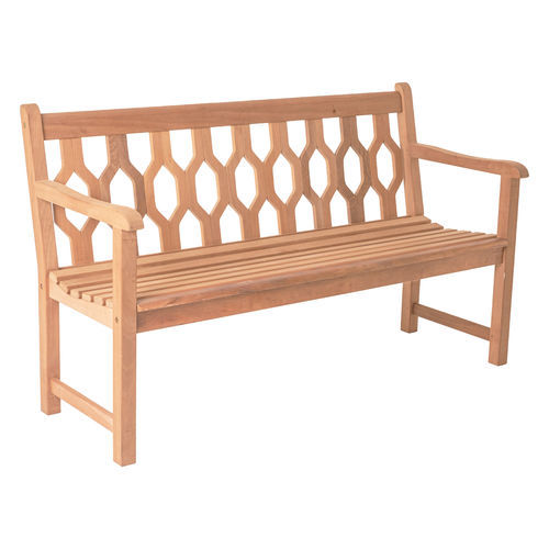 Классическая скамейка - Mahogany  - Alexander Rose - из красного дерева / со спинкой / с подлокотниками