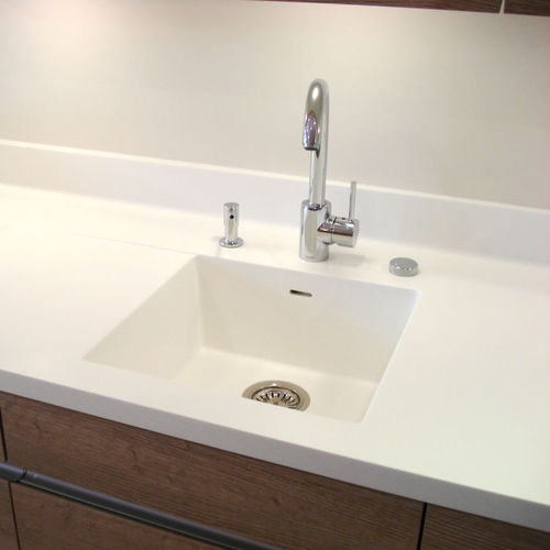 Кухонная раковина 1 чаша - IMAGE 22 - IMAGE - без сушки / из Corian® / встраиваемая снизу