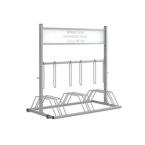 Напольная парковка для велосипедов - 105000077 - wsm Raumsysteme - защищенная / рекламная / антивандальная
