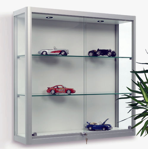 Современный стеклянный шкаф - Factory 600 - wsm Raumsysteme - настенный / из анодированного алюминия / из закаленного стекла