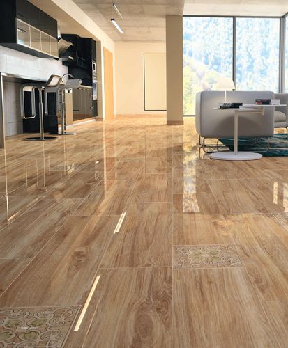 Плитка из керамогранита - WOOD : SUBIC - Ceracasa Ceramica - глянцевая / для интерьера / для гостиной