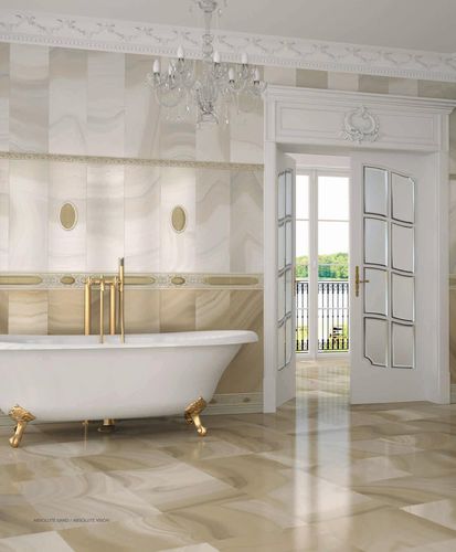 Плитка из керамики - ABSOLUTE - Ceracasa Ceramica - глянцевая / рельефная / для ванной комнаты