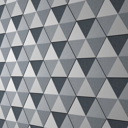 Плитка из керамогранита - PRISMA GREY - Codicer - для интерьера / настенная / c геометрическим рисунком