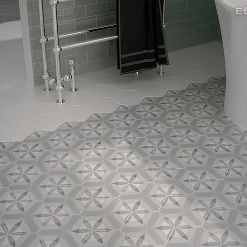 Каменная напольная плитка из керамогранита - HEXATILE - Equipe Cerámicas - глянцевая / матовая / для интерьера