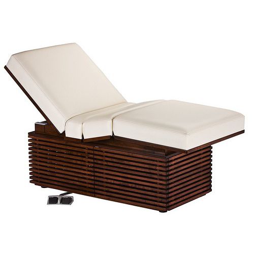 Электрический массажный стол - PRO SALON™ MODERN - Living Earth Crafts - гидравлический / из дерева / со встроенным ящиком