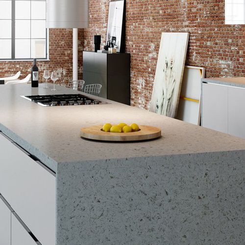 Рабочая поверхность из кварца - ICE CONCRETE - COMPAC The Surfaces Company - для кухни