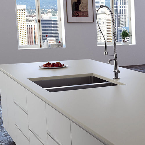 Квариловая рабочая поверхность - GRAY ZEMENT - COMPAC The Surfaces Company - для кухни