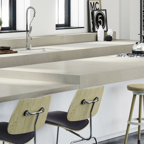 Квариловая рабочая поверхность - BEIGE ZEMENT - COMPAC The Surfaces Company - для кухни