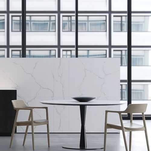 Квариловая рабочая поверхность - UNIQUE STATUARIOTM - COMPAC The Surfaces Company - для кухни / для ванной комнаты / белая