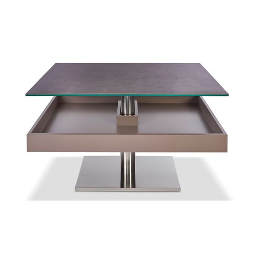 Современный журнальный столик - K471 JANAS - Ronald Schmitt Design - из стекла / из керамики / прямоугольный