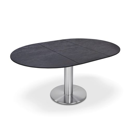 Современный обеденный стол - P4510/E LINDA - Ronald Schmitt Design - из стекла / из лакированного металла / из керамики