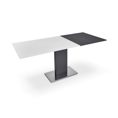 Современный обеденный стол - P4600/E BINGO - Ronald Schmitt Design - из керамики / прямоугольный / с удлинителем