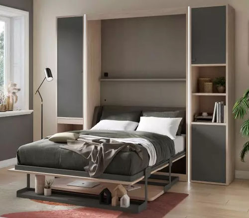 Откидная кровать - SMART - Meubles Célio - двуспальная / современная / со встроенным ящиком