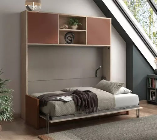 Откидная кровать - SMART - Meubles Célio - двуспальная / современная / со встроенным ящиком