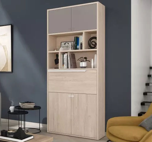 Современный секретарский стол - SMART - Meubles Célio - из меламина / с полкой / 1 выдвижной ящик