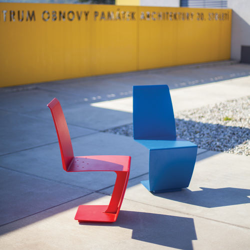 Современный cтул - HELENE - mmcité street furniture - для интерьера / для наружного применения / из стали
