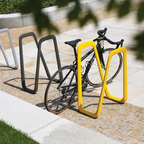 Напольная парковка для велосипедов - ELK - mmcité street furniture - для общественных мест / из литого алюминия / для профессионального использования