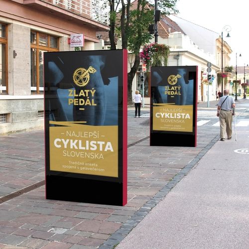 Городское информационное табло - CLIG - mmcité street furniture - рекламное / из стекла / из алюминия
