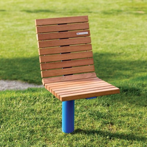 Современное городское кресло - VLTAU - mmcité street furniture - из дерева / из литого алюминия / для общественных мест