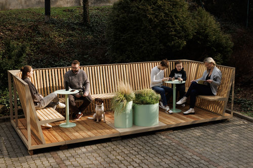 Модульный парклет - PLATFORM - mmcité street furniture